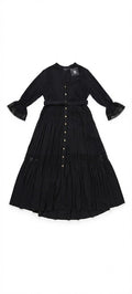 Mervan Yohan All-Black Midi Dress
