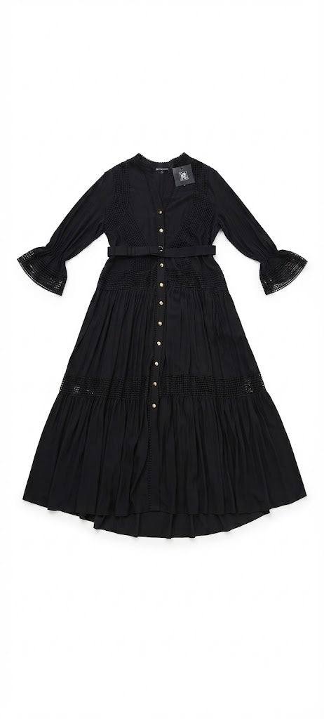 Mervan Yohan Black MIDI Dress